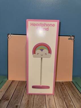 GEMS Rainbow Figural Headphone Stand with Accessory Organizer Base